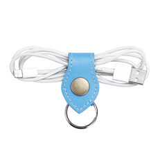 【可客製化】MIT 皮革耳機集線器鑰匙圈