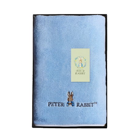 【可客製化】彼得兔水藍色浴巾